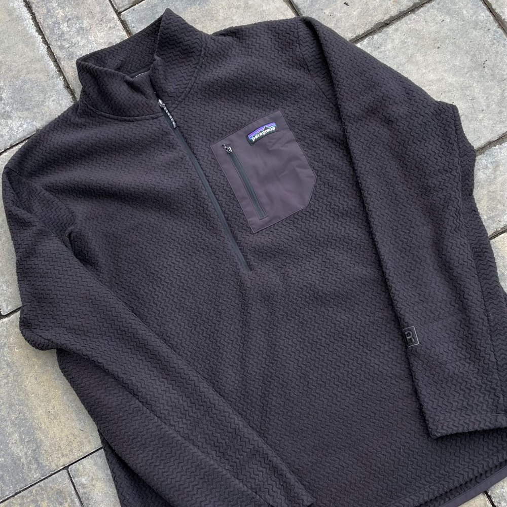 Patagonia Better Sweater Men's 1/4 Zip Pullover Black Fleece Size XL